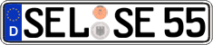 German license plate, Regular plates