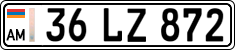 License plate of Armenia, Private owners