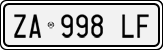 License plate of Italy, Cars (1994 year series)