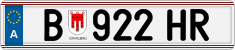License plate of Austria, Regular plates