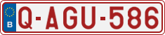 License plate of Belgium, Regular plates (2010)