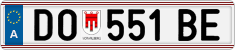 License plate of Austria, Regular plates