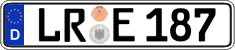 German license plate, Regular plates