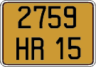 French license plate, FNI
