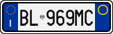 License plate of Italy, Cars (1994 year series)