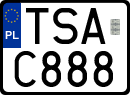 License plates of Poland, Regular car plates