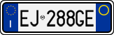License plate of Italy, Cars (1994 year series)