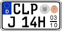 German license plate, Seasonal plates (Oldtimers)