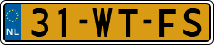 License plate of the Netherlands, Trailers