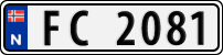 License plate of Norway, Trailers, motorcycles, special vehicles