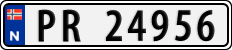 License plate of Norway, Cars