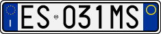License plate of Italy, Cars (1994 year series)