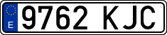 License plates of Spain, Ordinary (2000)