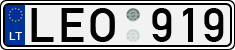 License plate of Lithuania, Cars