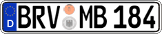 German license plate, Regular plates