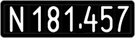 License plate of Austria, 1947 year system