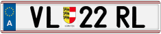 License plate of Austria, Regular plates