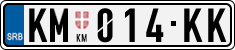 License plate of Serbia, Cars