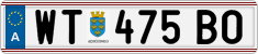 License plate of Austria, Regular plates