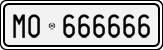 License plate of Italy, Cars (1927 year series)