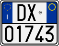 License plate of Italy, Motorcycles (1994 year series)