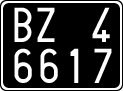 License plate of Italy, Cars (1927 year series)