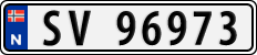 License plate of Norway, Cars