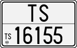 License plate of Italy, Cars (1927 year series)