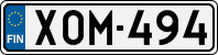 License plate of Finland, Cars