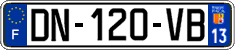 French license plate, SIV (ordinary)