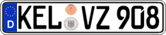 German license plate, Regular plates