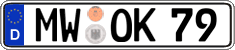 German license plate, Regular plates