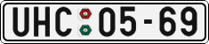 License plate of the Czech Republic, Cars (1960)