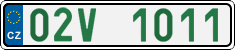 License plate of the Czech Republic, Oldtimers (2001)