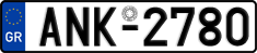 License plate of Greece, Cars