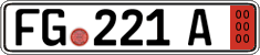 German license plate, Export transit plates
