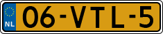License plate of the Netherlands, Light Commercial Vehicles (1994 system)