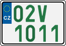 License plate of the Czech Republic, Oldtimers (2001)
