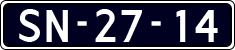 License plate of the Netherlands, Commercial Vehicles (1951-1994 system)