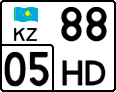 License plate Kazakhstan, Motorcycles (2012)