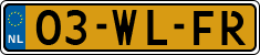 License plate of the Netherlands, Trailers