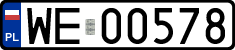 License plates of Poland, Regular car plates
