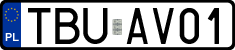 License plates of Poland, Regular car plates