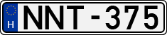 license plates of Hungary, Cars (1990)