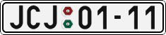 License plate of the Czech Republic, Cars (1960)