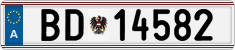 License plate of Austria, Official services and consulates