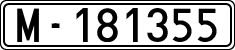 License plates of Spain, 1900 year series
