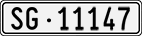 License plate of Switzerland, Cars