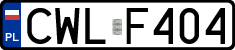 License plates of Poland, Regular car plates