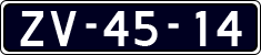 License plate of the Netherlands, Commercial Vehicles (1951-1994 system)